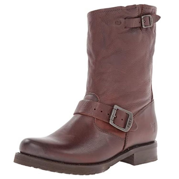 women's genuine leather motorcycle boots - Frye Veronica Women’s Short Riding Boots