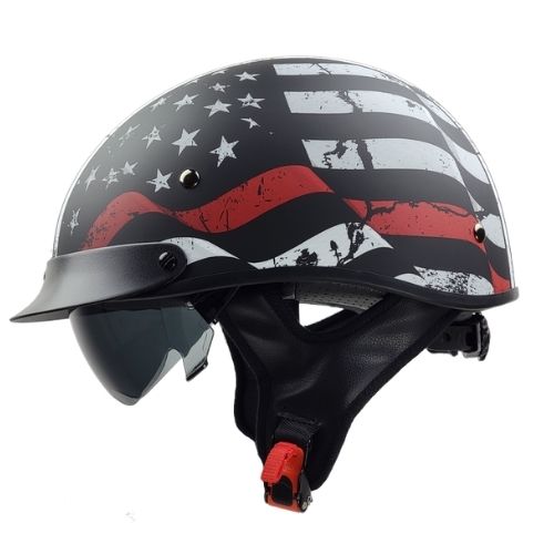 Vega Half Helmet Patriotic Flag -best motorcycle helmet brands in the world