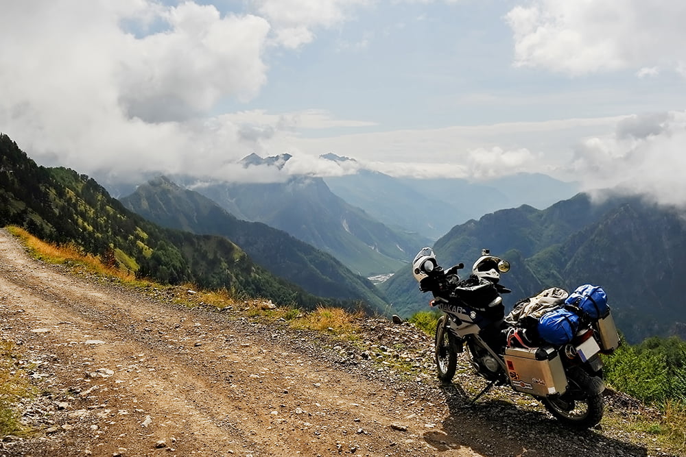 solo motorcycle journey Adventure
