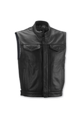 Highway 21 Men’s Magnum Black Leather Vest
