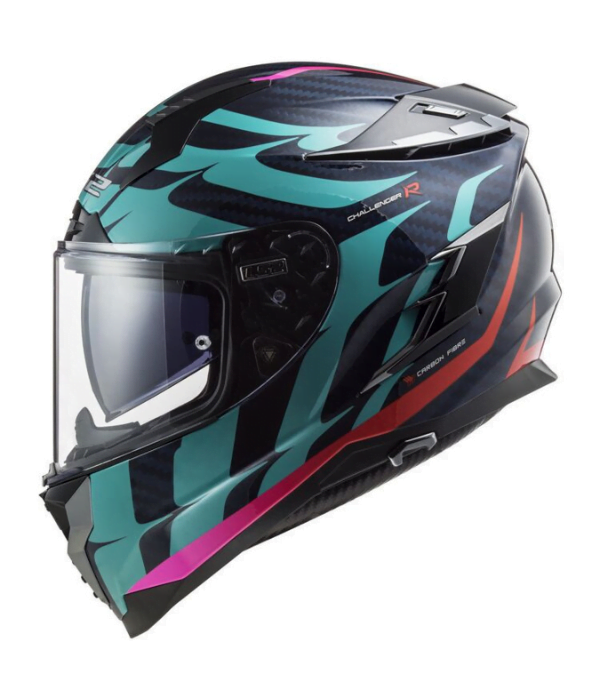 LS2 Challenger GT Carbon Flames Helmet